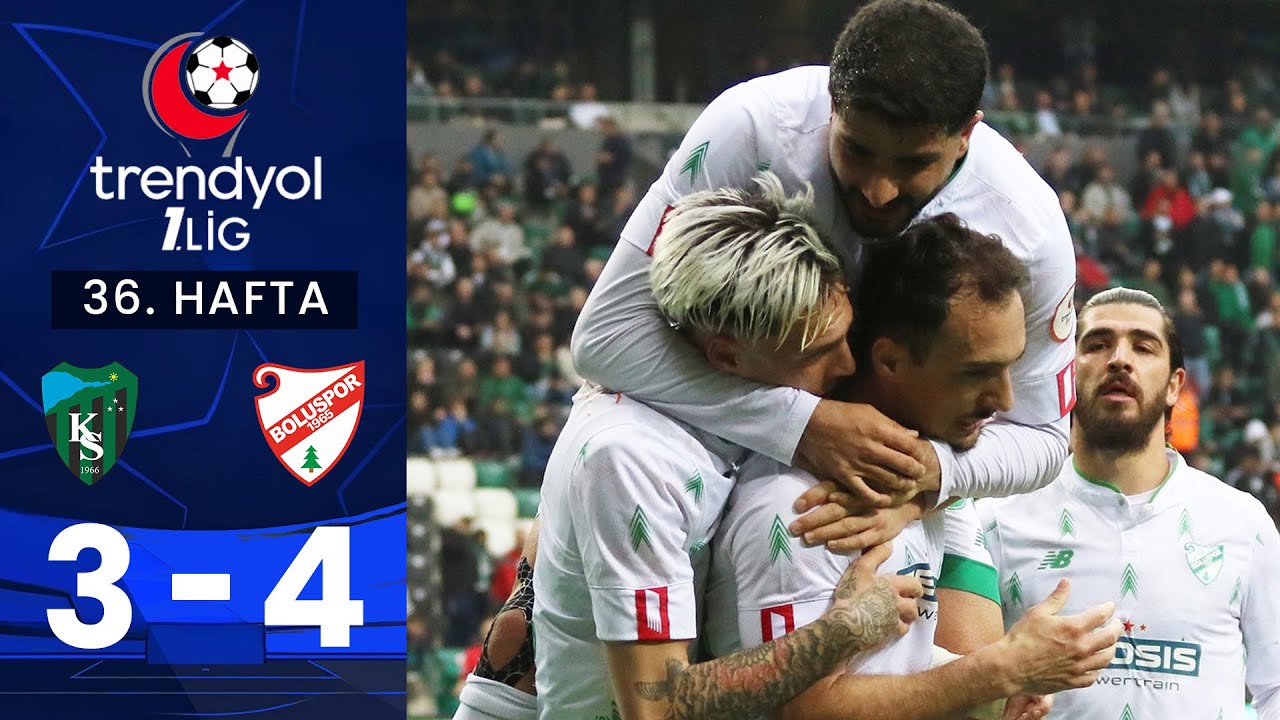 Kocaelispor (3-4) Boluspor - Highlights/&Ouml;zet | Trendyol 1. Lig - 2024/25