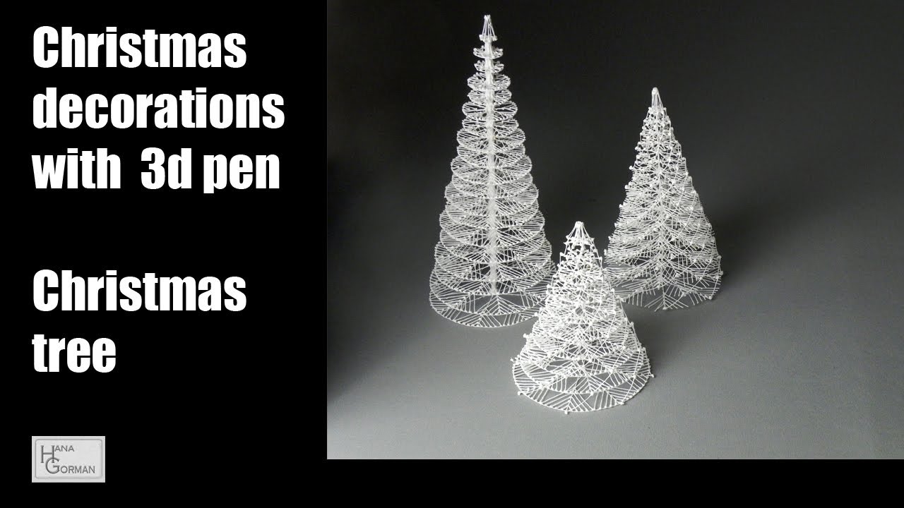Christmas decorations with 3d pen - Christmas Tree - full version