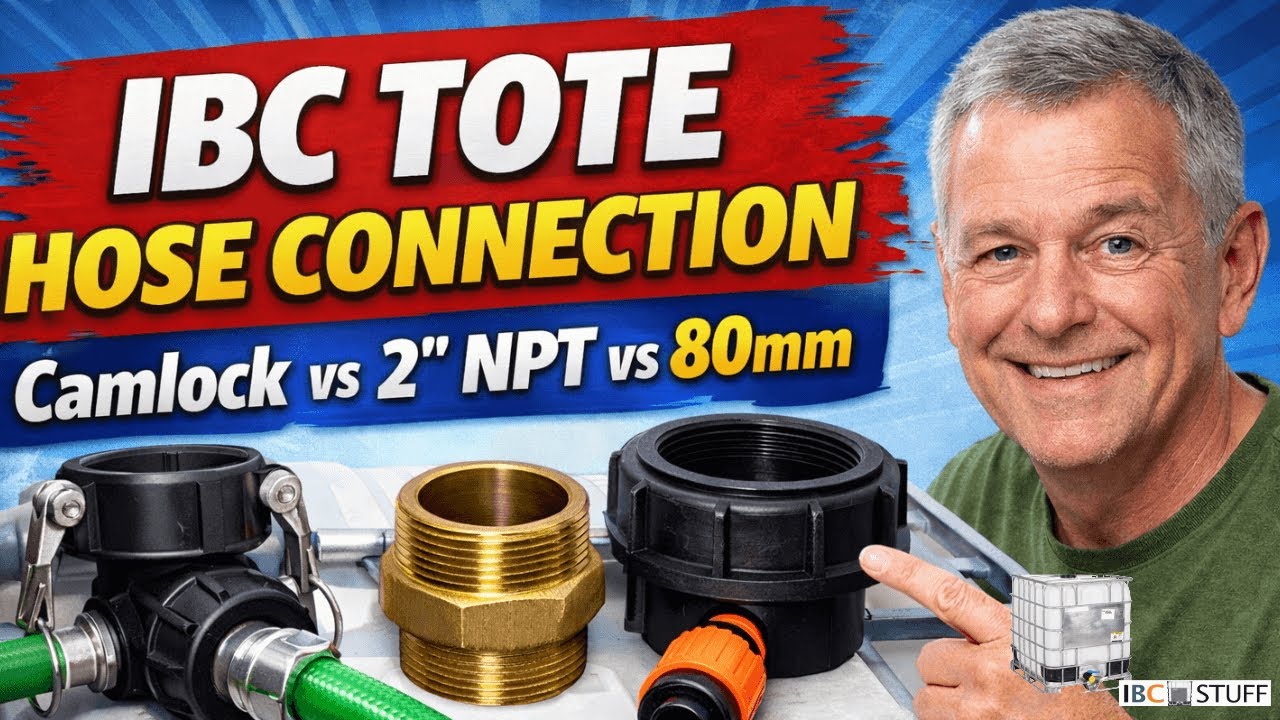 How to Connect a Garden Hose to an IBC Tote -  Best Leak Free Method