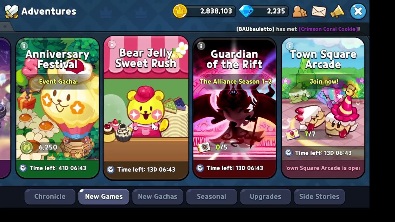 Matching desserts in Cookie Run Kingdom 