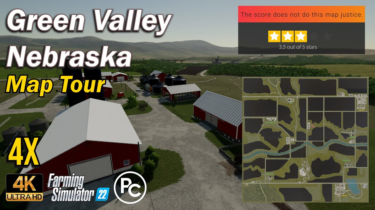 Green Valley Nebraska 4X | Map Review | Farming Simulator 22