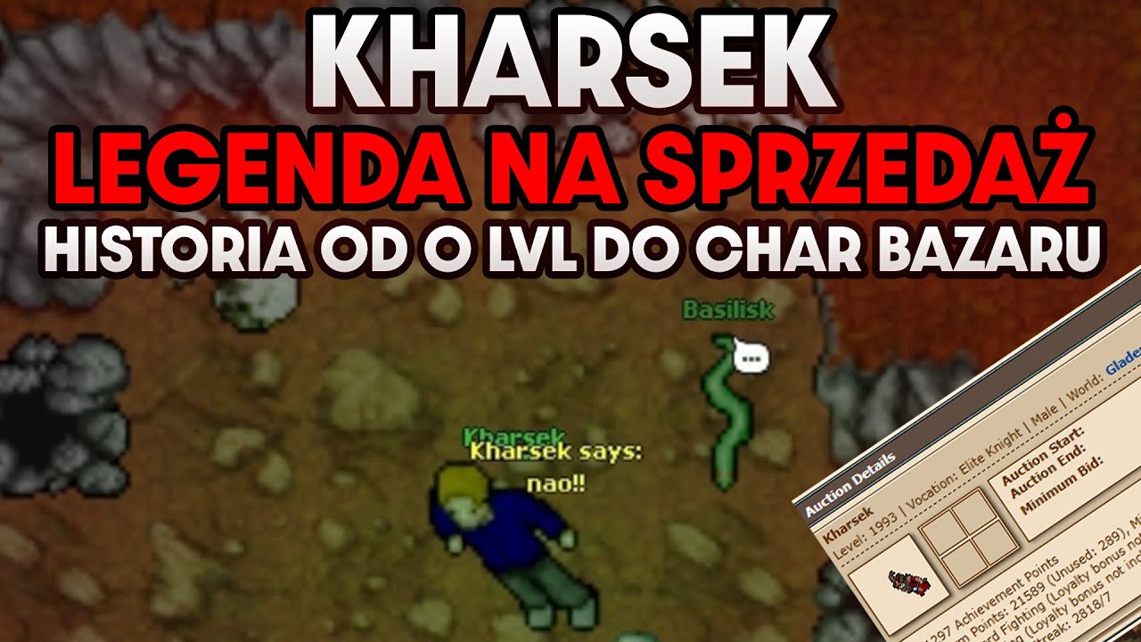 KHARSEK | HISTORIA LEGENDY, KTÓRA IDZIE NA SPRZEDAŻ | TIBIA HISTORY