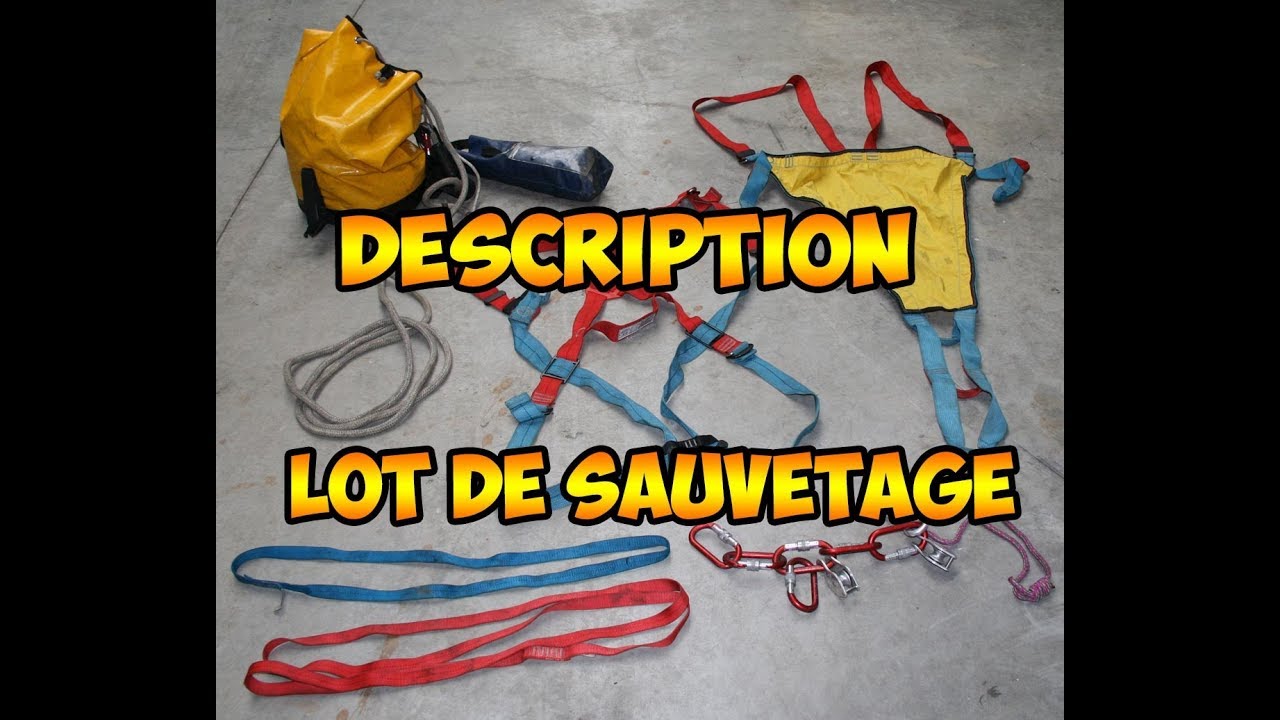 Description du lot de sauvetage engin pompe et échelle