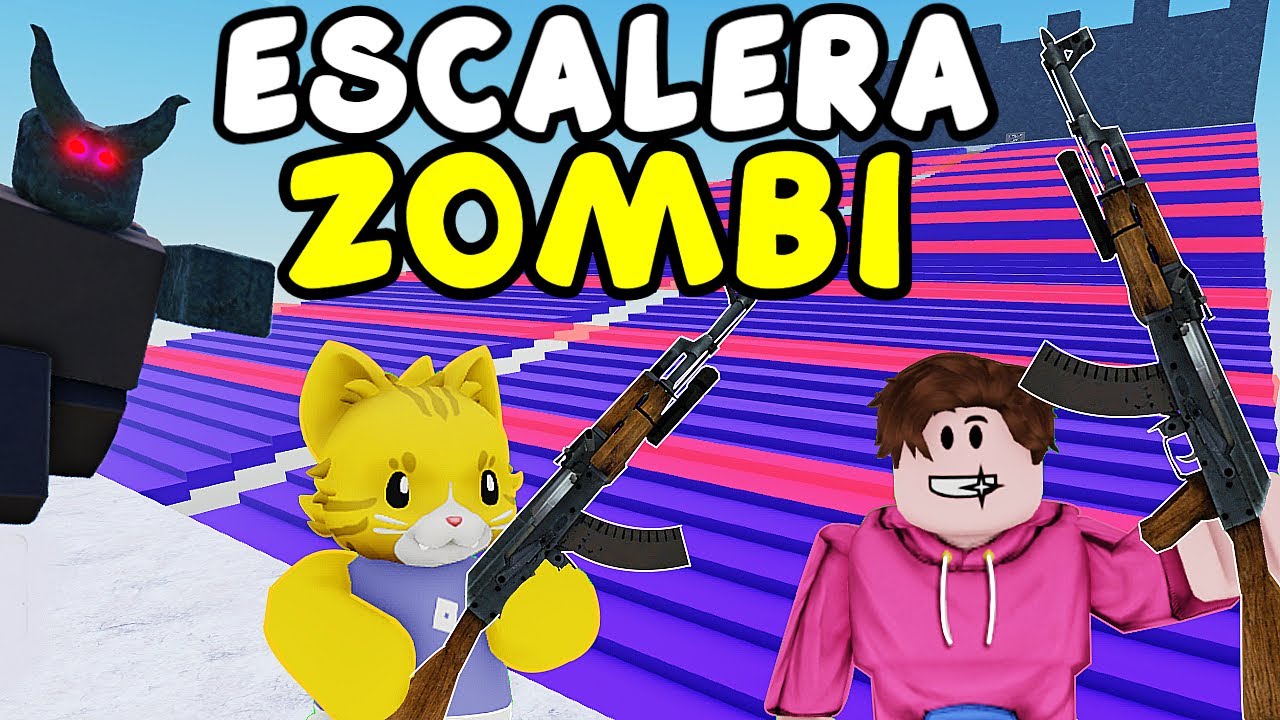LA ESCALERA ZOMBI es Pura ACCION 🍷🗿 (Escapada de ZOMBI ROBLOX)