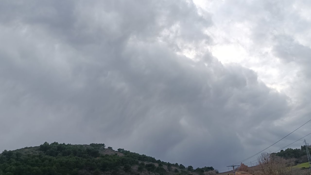 Temps instable du lundi 16 février 2026 , forte averses, timide Arc en Ciel 🌈 et fort vent 