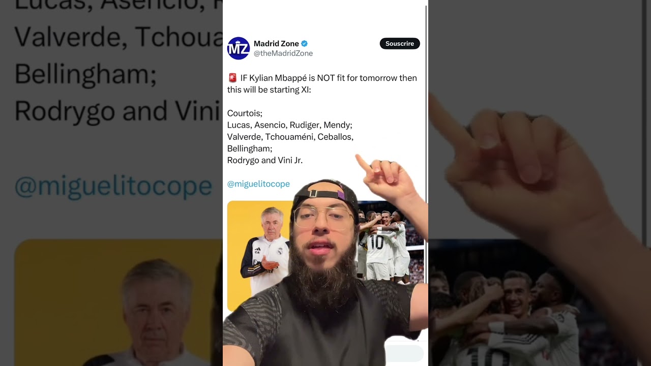 LES SUPPORTEURS DU REAL NE VEULENT PAS MBAPPE DANS LE 11 DE LA FINAL