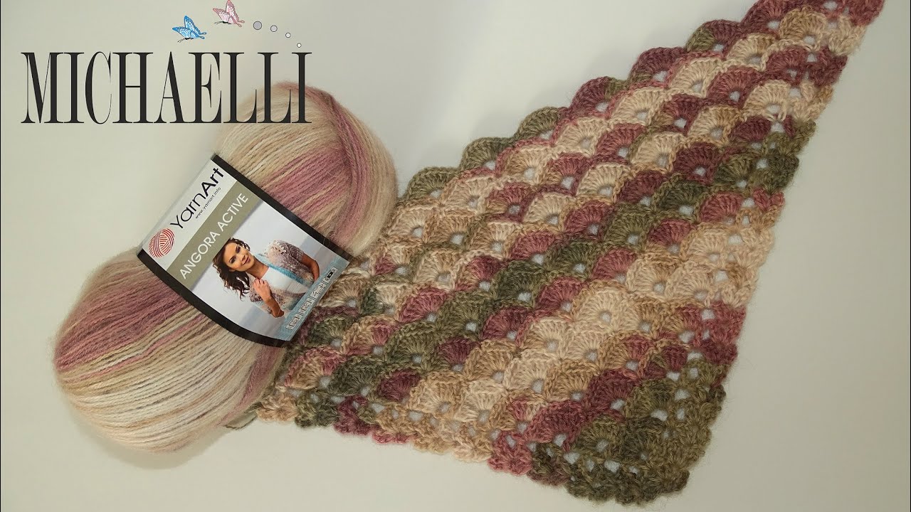 Crochet simple and elegant beginner triangle shawl