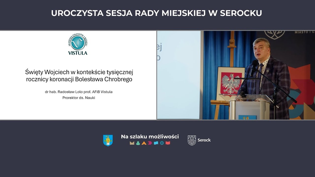 Wykład dr hab. Radosława Lolo pt. „Św. Wojciech - u podstaw polskiego królestwa”.