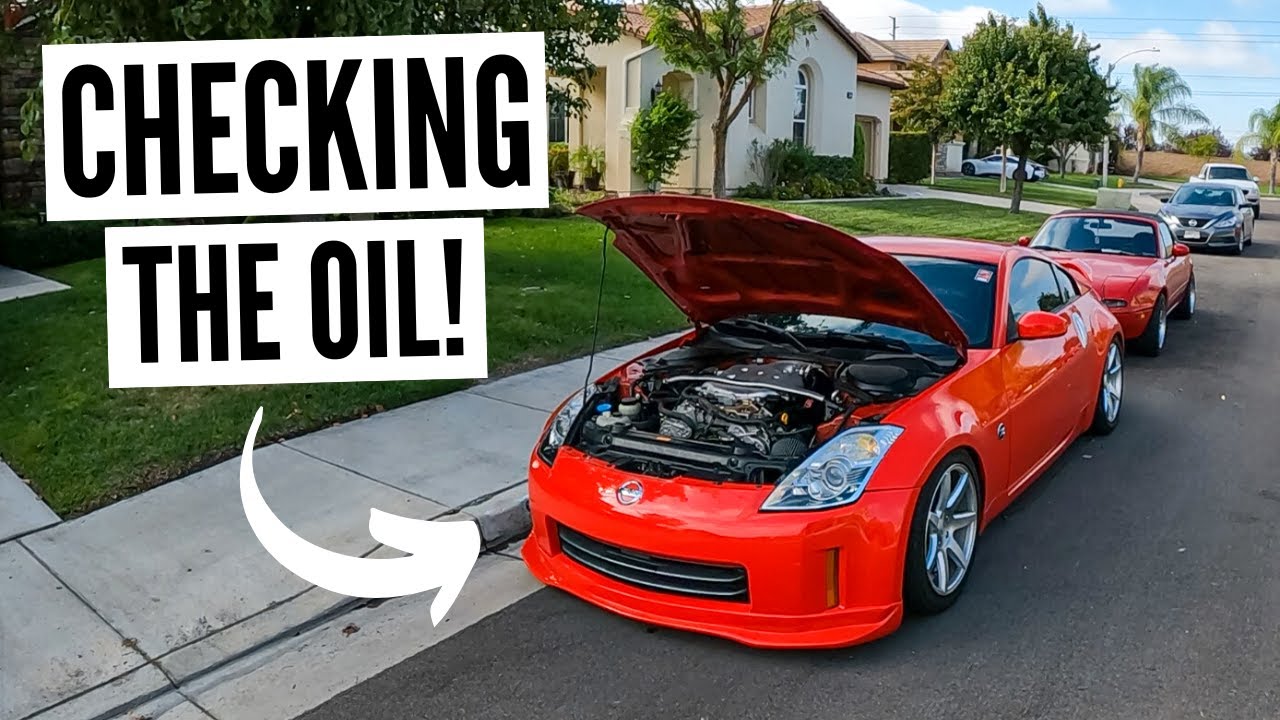 Nissan 350z | Как проверить и долить масло (ПРАВИЛЬНО)