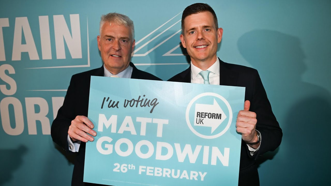 Matt Goodwin Announced as Our Gorton & Denton By-Election Candidate.