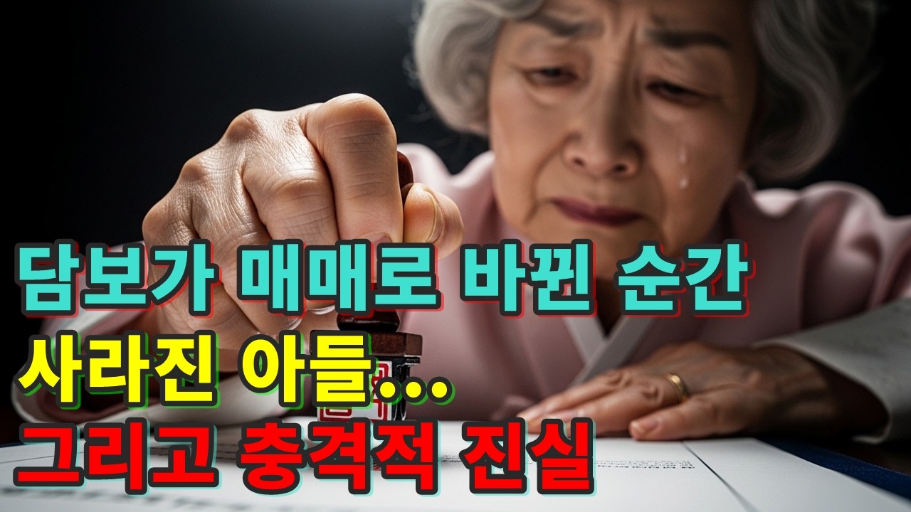 아들 믿고 도장 찍었더니 집이 사라졌다