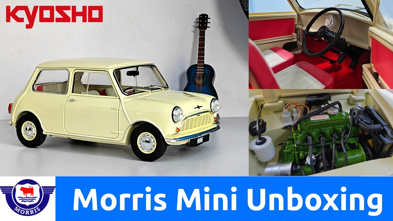 Unboxing the Classic 1964 Morris Mini Minor Beige | Kyosho 