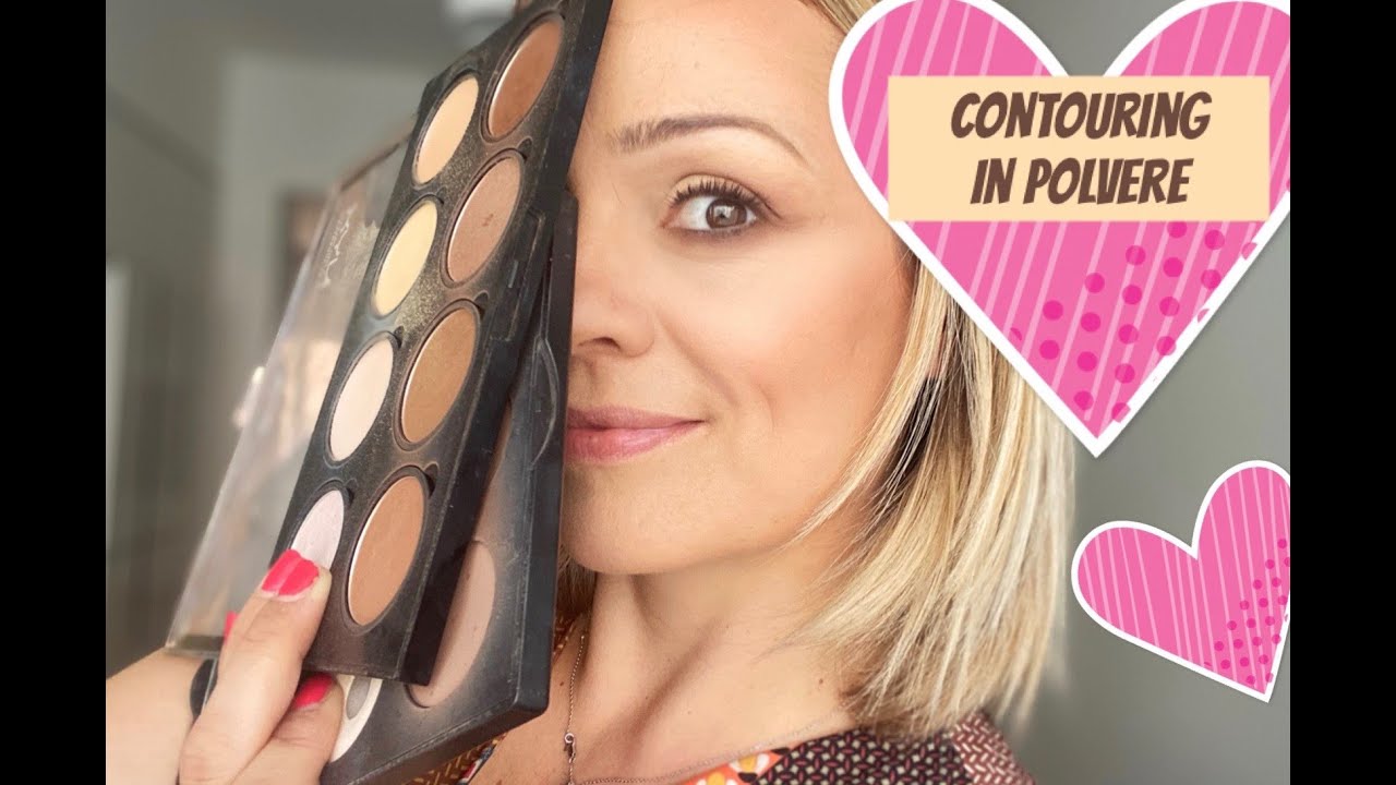 Contouring in polvere per allungare o allargare il viso