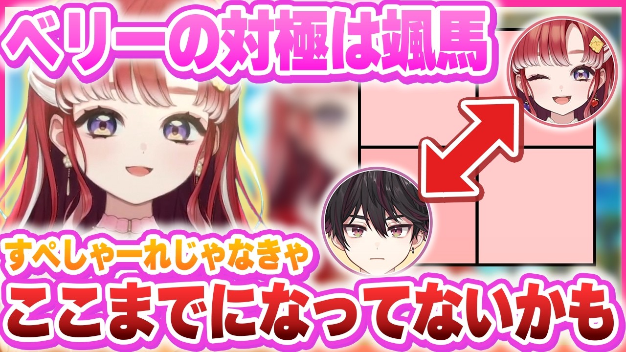 ベリーが思う一番対極な人間は颯馬/双子はもう1人の自分か？/エイプリルフールの石神の天才さ【早乙女ベリー/酒寄颯馬/にじさんじ】