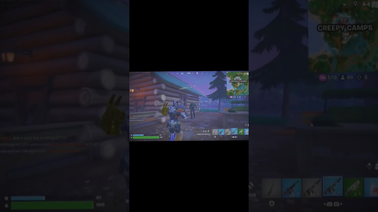 getting high stakes shotgun from jason in #creepycamp #fortnite #gaming #gameplay  #fortnitemares