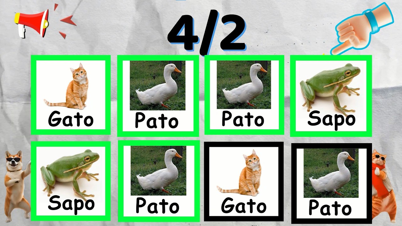Say The Word On Beat Challenge 🎵🔥 | Reto de Ritmo en Español | Nivel 1 al 3 (Gato, Pato, Sopa)