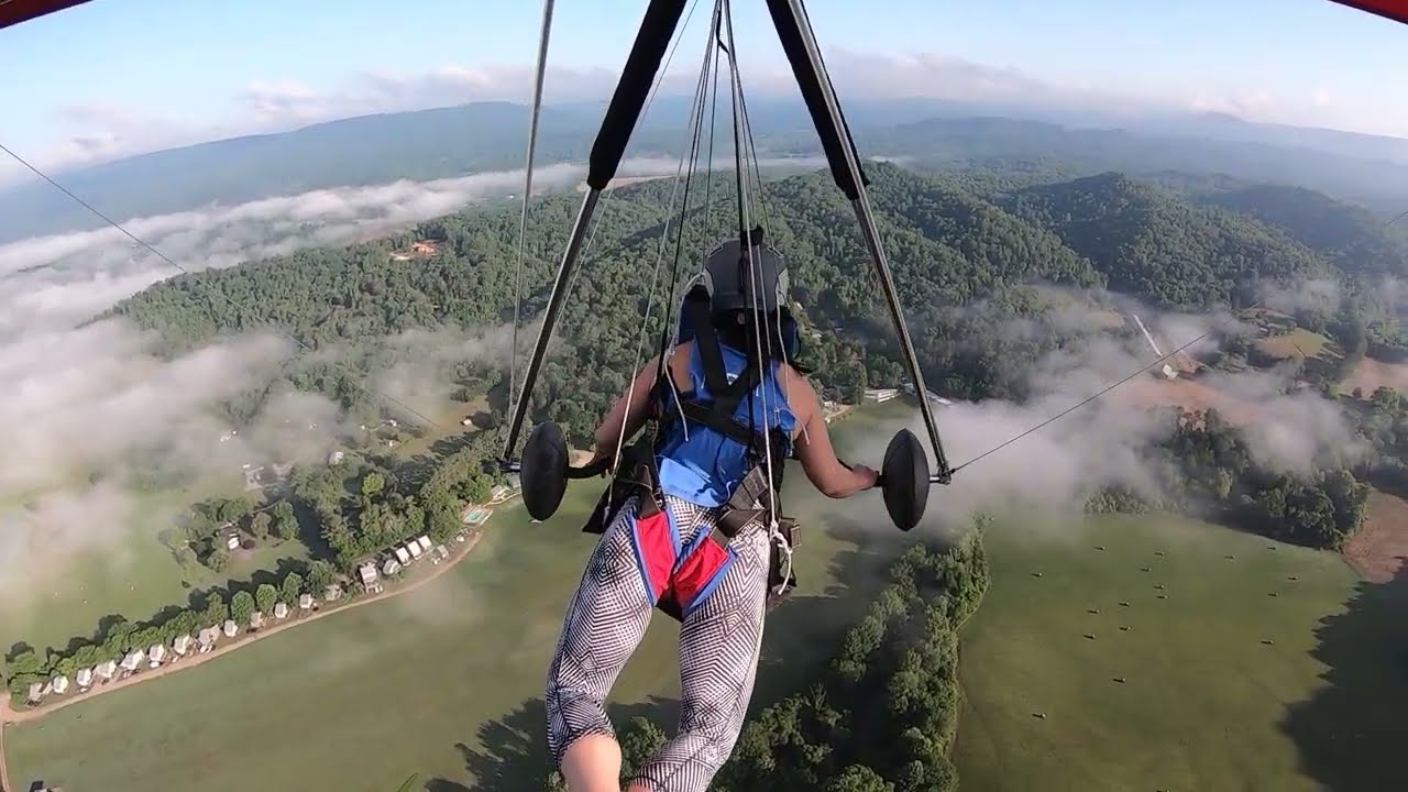 Lookout Mountain Hang Gliding - 10th flight!! (Full Flight)