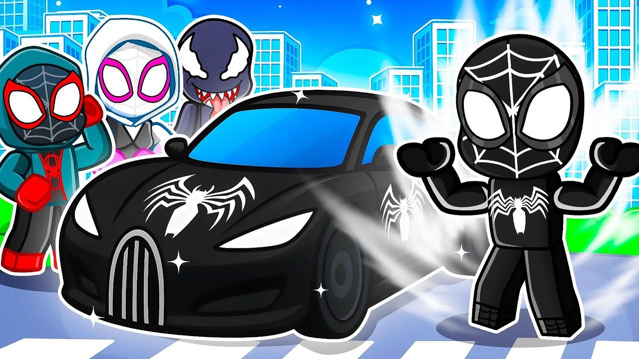 I Spent $678,534 on The Best SYMBIOTE SPIDERMAN CAR In Roblox Driving Empire!