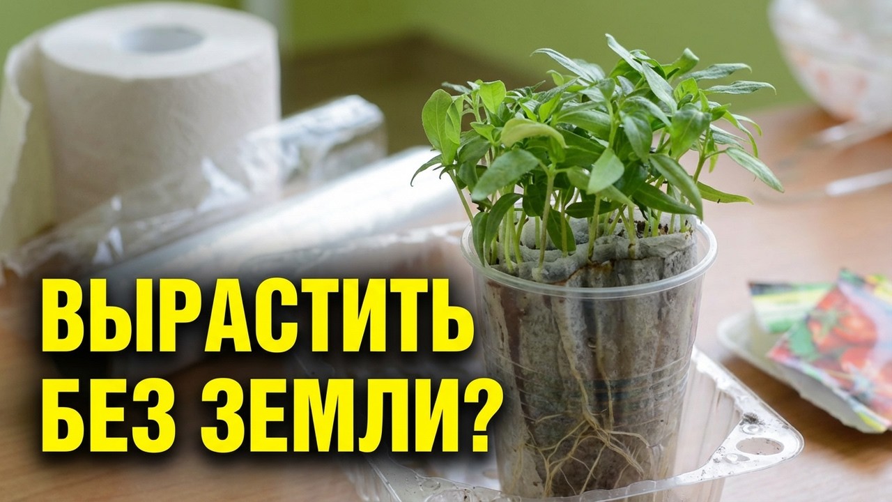 Вырастить Рассаду Помидор – Нужна ли Земля? Проверяем!