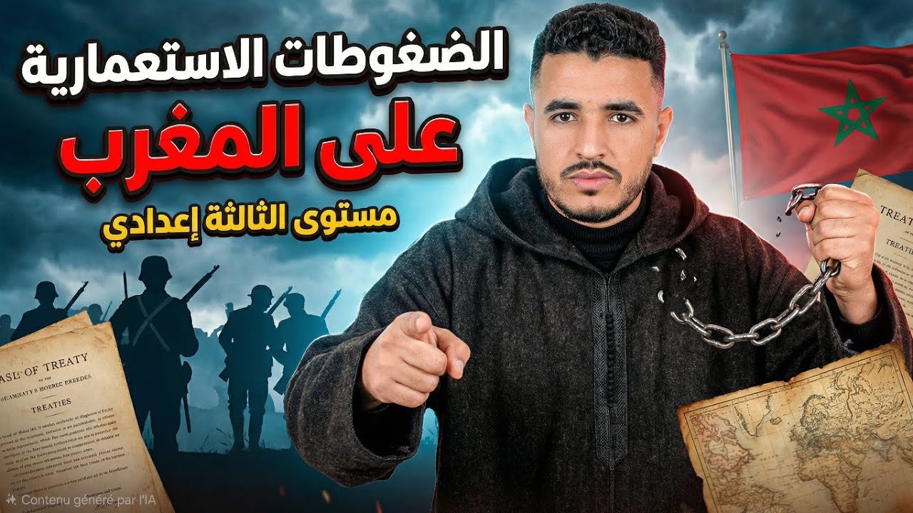 🔥 الضغوطات الاستعمارية على المغرب | شرح مبسط وممتع للتلاميذ الثالثة إعدادي – ستفهم الدرس في 8 دقائق