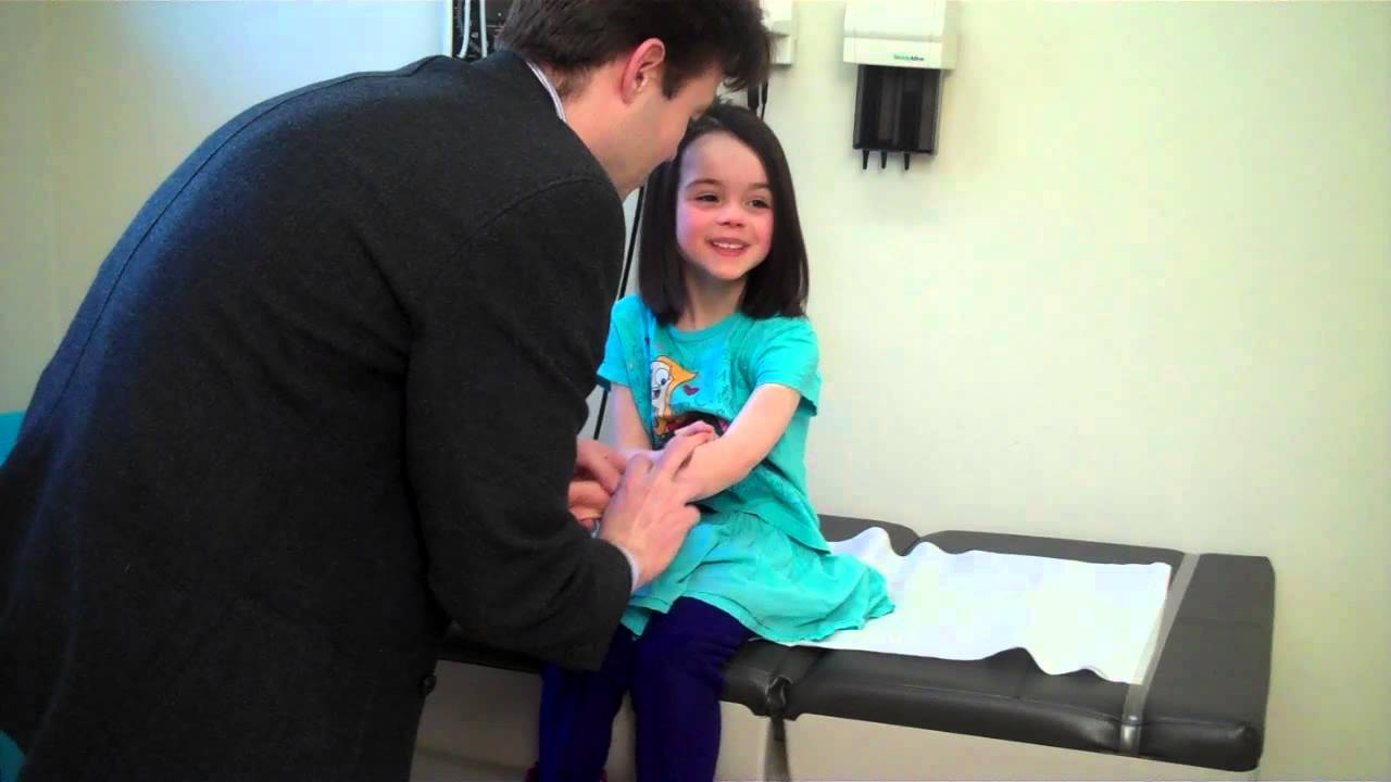 Dr. Andrew Dixon demonstrates how to treat a pulled elbow