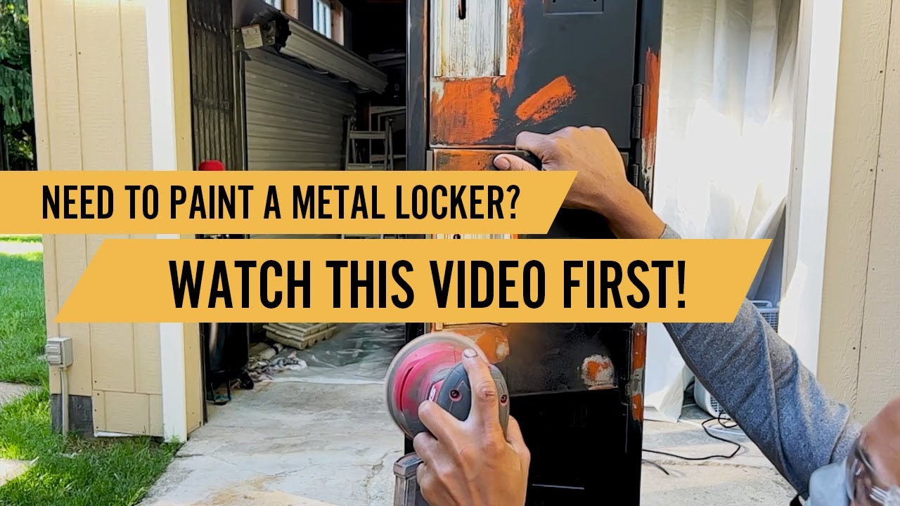 How to paint a metal locker