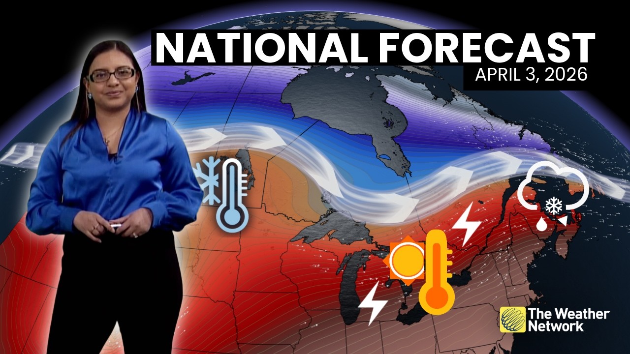Prognoza pogody dla Kanady &ndash; 3 kwietnia 2026 r. | #WeatherAM