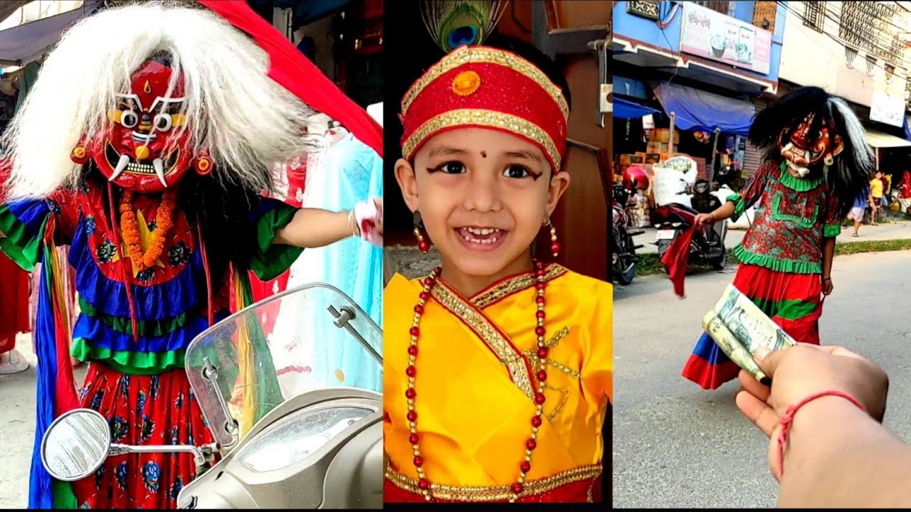 Aayo lakhey....  Itahari lakhey | lakhe vs krishna | our small krishna ❤️