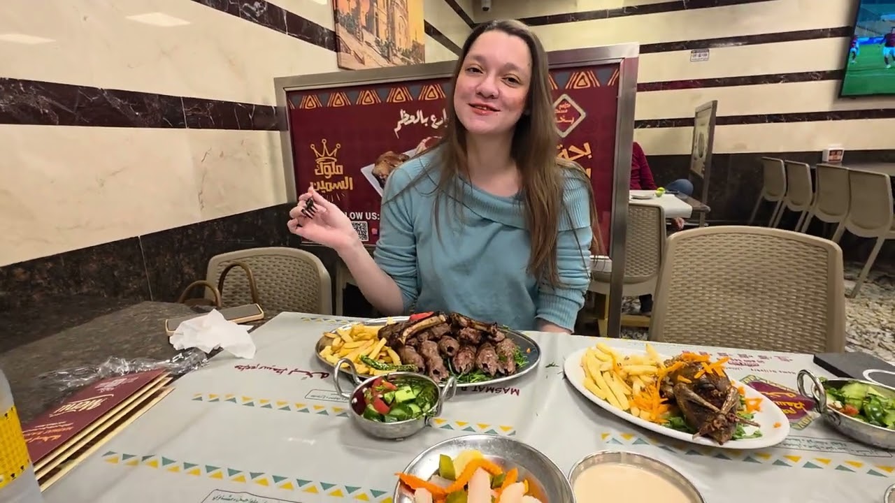 Trying pigeon:traditional Egyptian food 