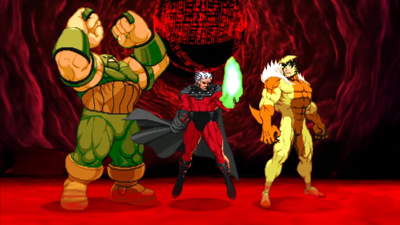 Marvel VS Capcom 2 — Магнето/Саблезубый/Джаггернаут — прохождение на уровне сложности «Эксперт»