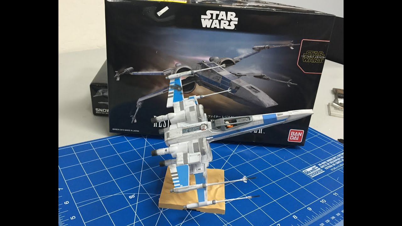 Building The BANDAI 1/72 Star Wars , The Force Awakens resistance Xwing fighter