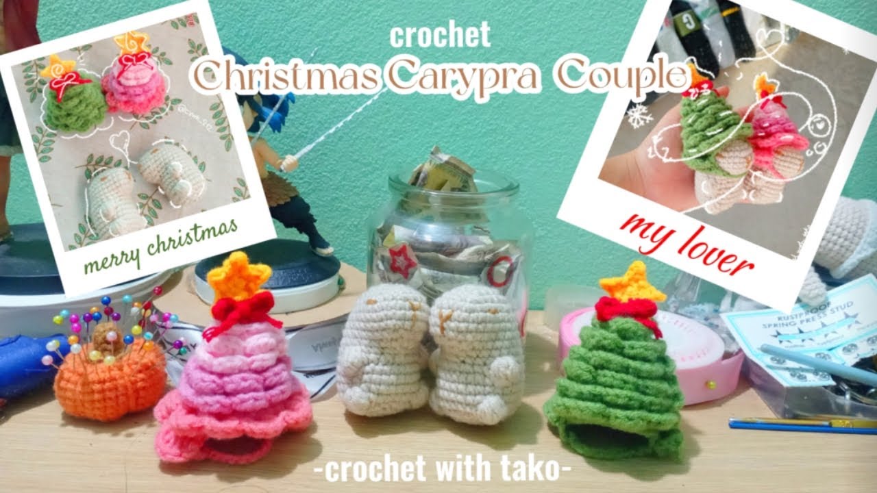 Crochet Christmas Capybara Couple 🌲💓 | Móc cặp đôi Capybara Giáng sinh 🌲💘 #crochet #crochetlovers