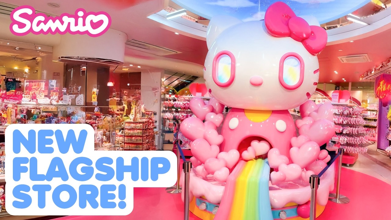 Мы провели весь день в новом магазине и кафе Sanrio!