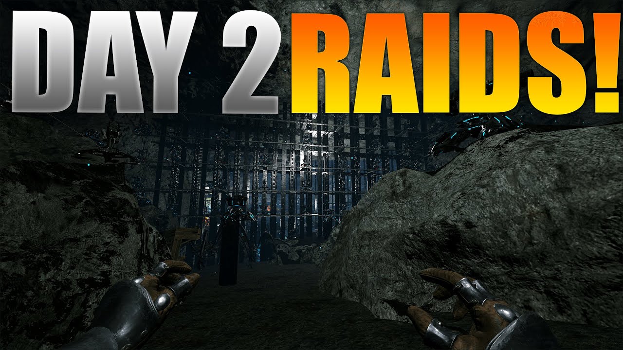 INSANE Day 2 Progress & Raids! - ARK MTS