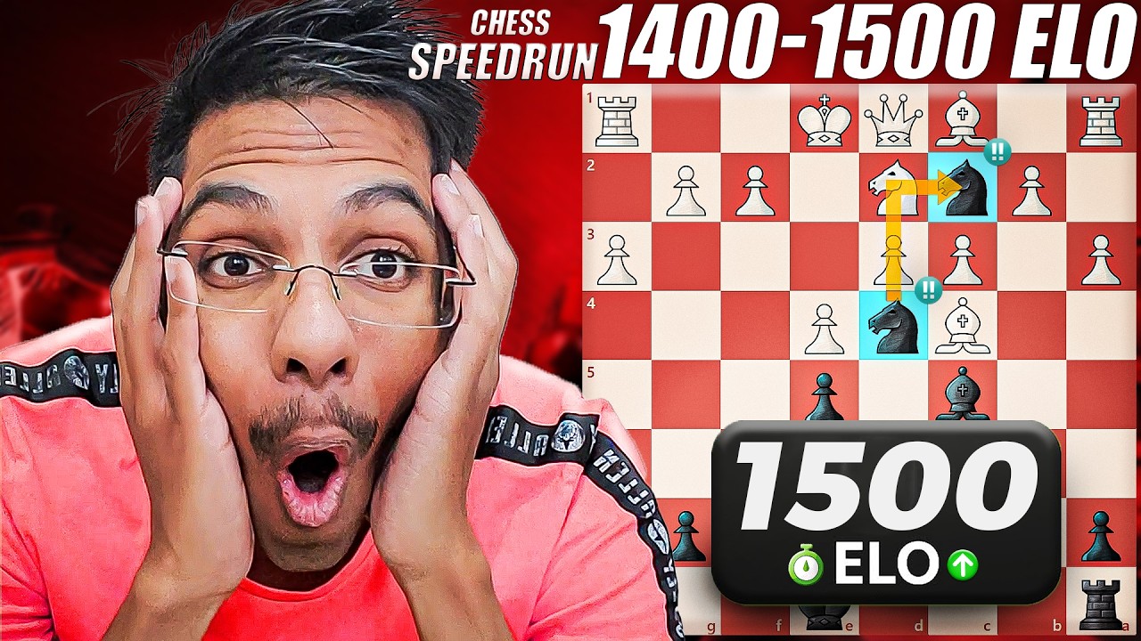 How I Accidentally Went from 0-1500 in Chess in 2 Months | Chess Rating Climb 1400 to 1500 ELO