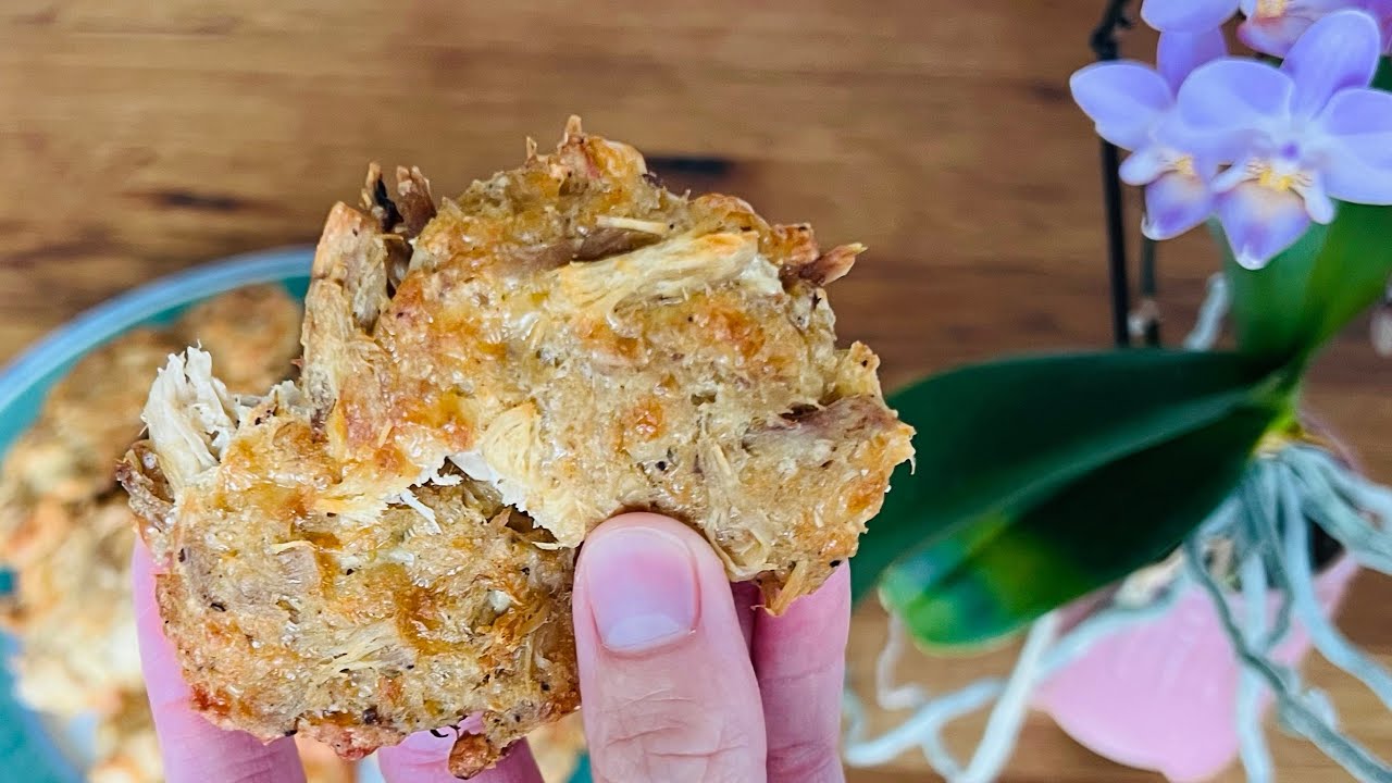 So 2 ingredientes!! Receita de Biscoito salgado cetogenico para diabéticos! 