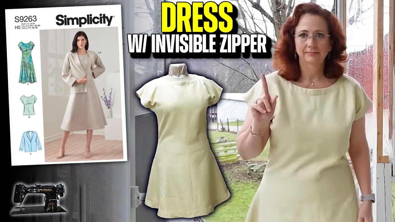 Sewing Simplicity 9263 Dress with invisible zipper