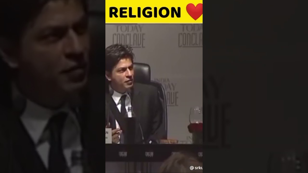 SRK ABOUT RELIGION #srk #hindi #religion #news