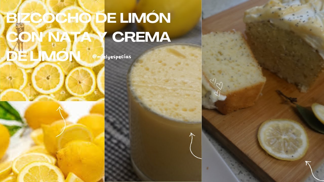 Bizcocho de limón y Crema de limón | Miel y Especias