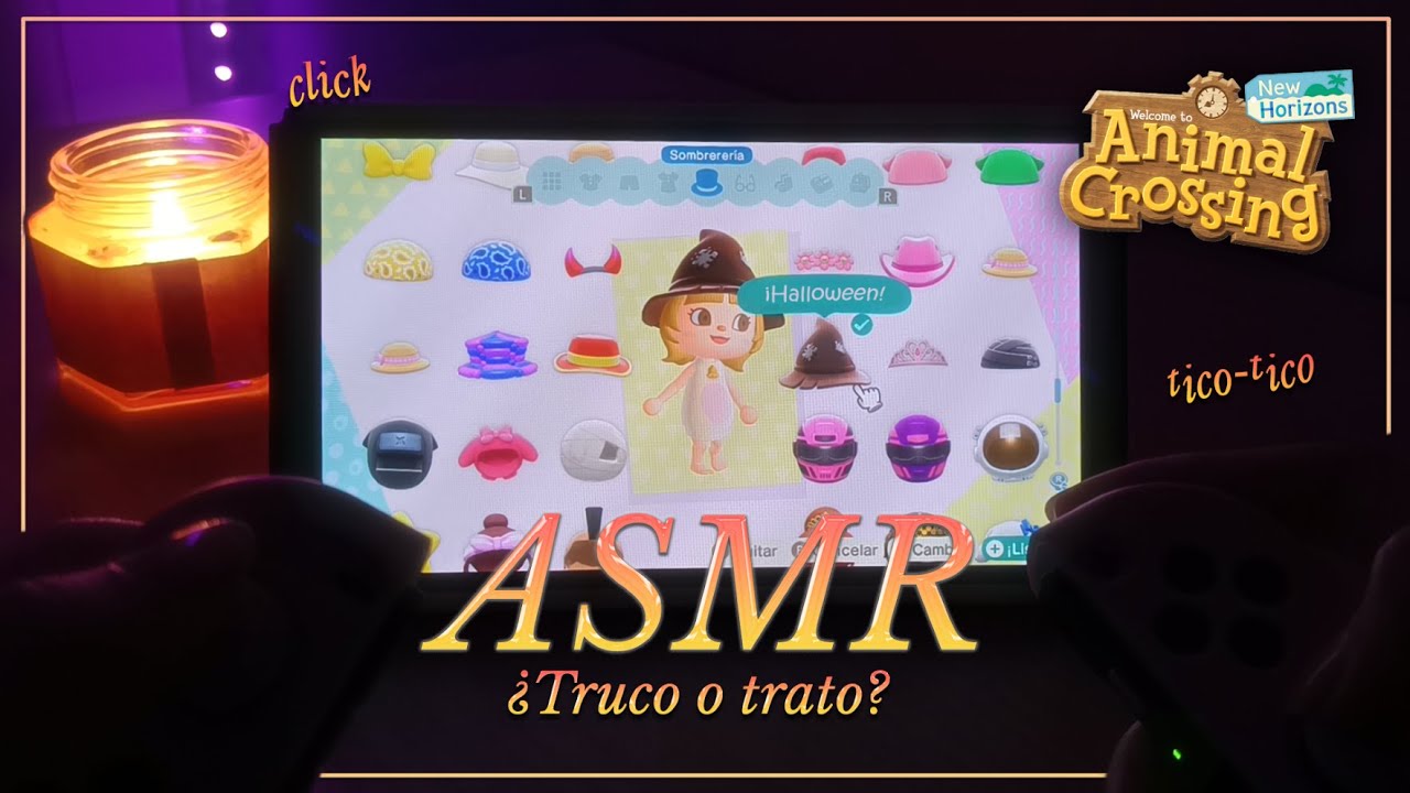ASMR ✧ ¿Celebramos Halloween en Animal Crossing? 🎃 Animal Crossing: New Horizons [triggers visuales]