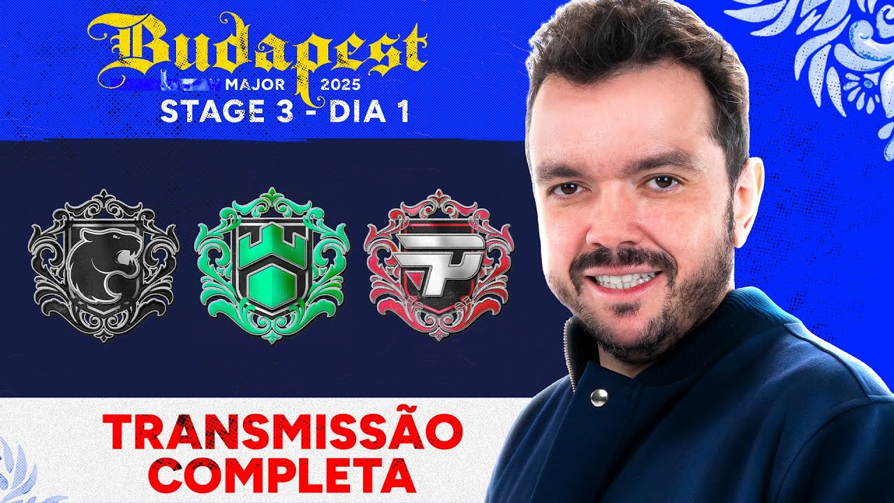 MAJOR STARLADDER BUDAPEST 2025 | DIA 1 | STAGE 3 - TRANSMISS&Atilde;O COMPLETA