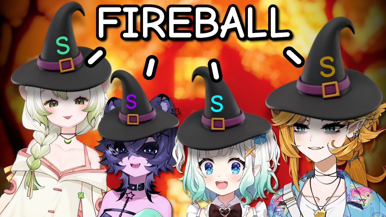 4 VTubers Scream FIREBALL and Things Explode