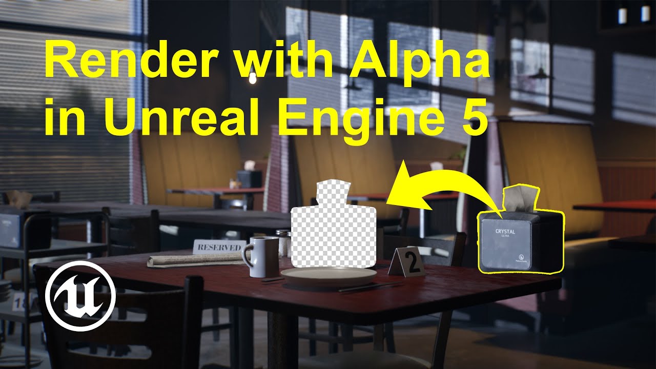 Как выполнить рендеринг с альфа-каналом в Unreal Engine 5