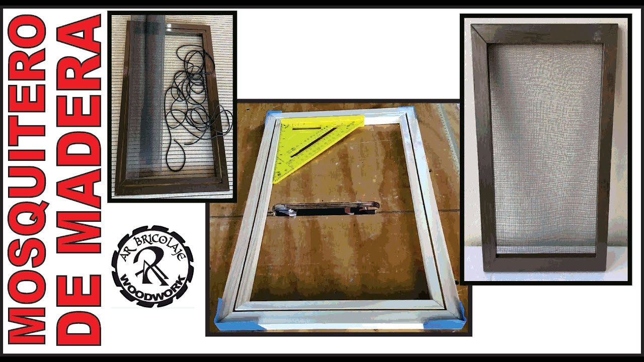 CÓMO HACER MOSQUITEROS DE MADERA PARA EVNTAS O PUERTAS / ARBRICOLAJE