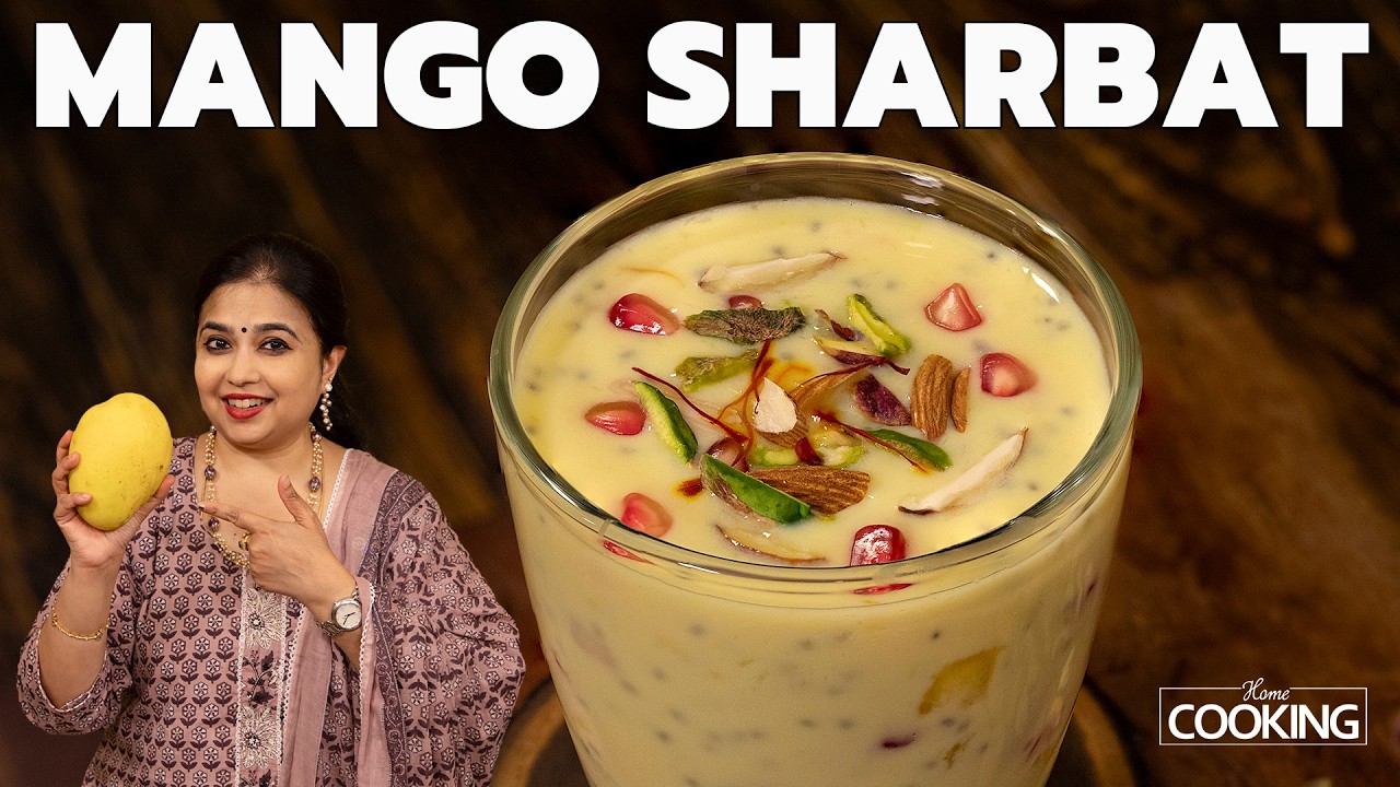 Mango Sharbat Recipe | Summer Drinks | Easy Mango Dessert | Best Summer Cooler