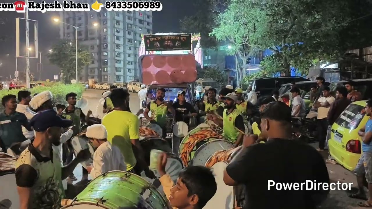 🐯 TIGER NASHIK DHOL 🐯DHARAVI TO MAHIM 💚 SANDAL 💚 2025 ❤️CON☎️ RAJESH BHAU 👉 8433506989/ 9920903857