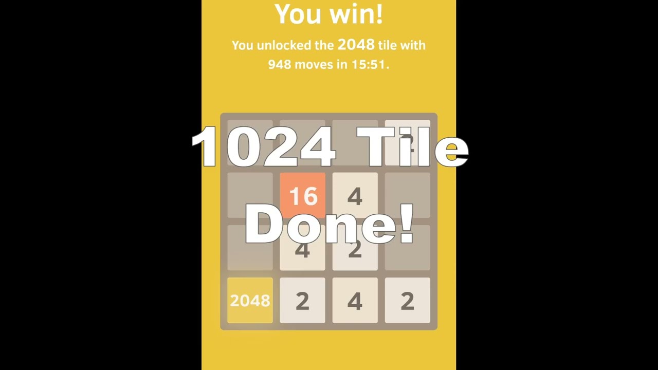 Reaching 2048 Tile in 2048!