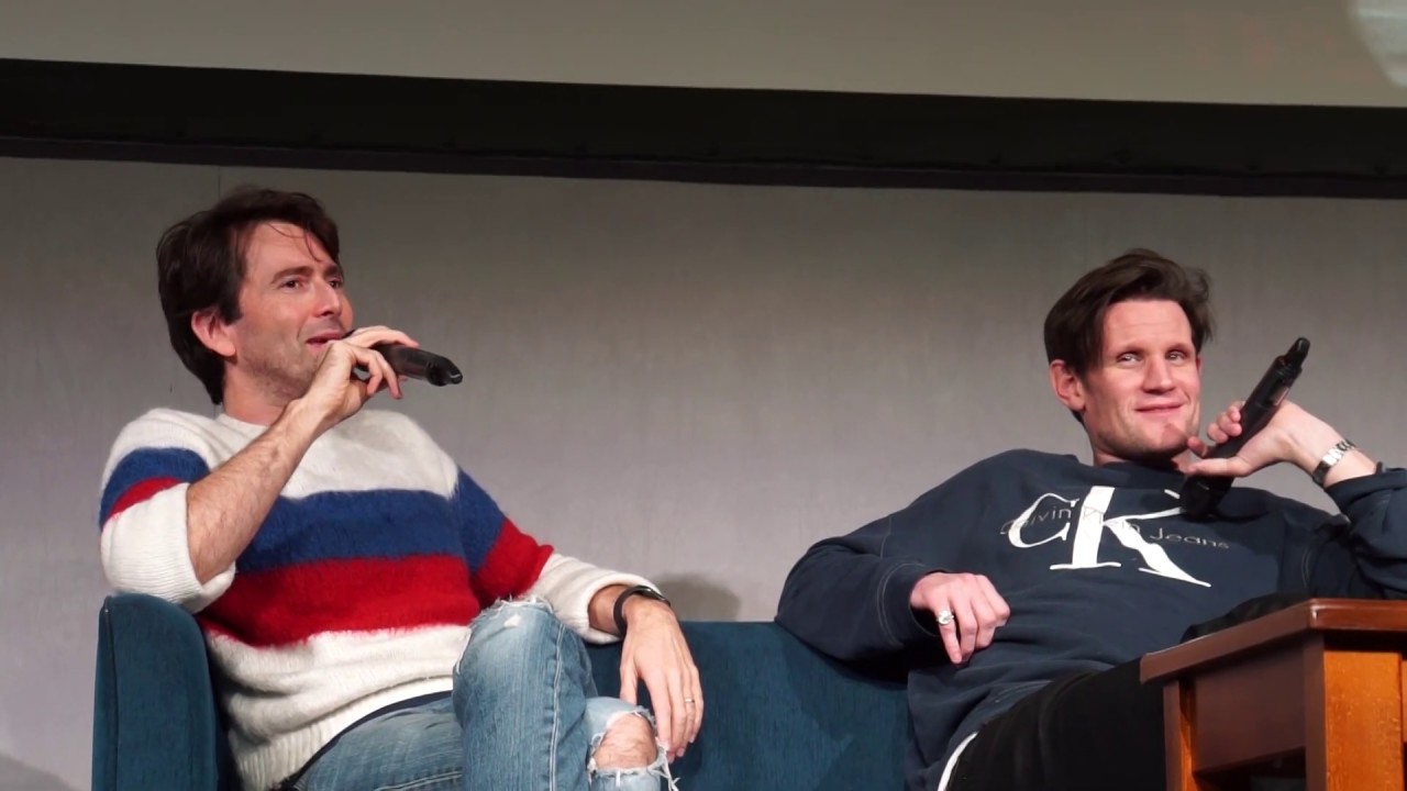 David Tennant WCC19 - Bentley door getting broken Good Omens (Wales Comic Con)