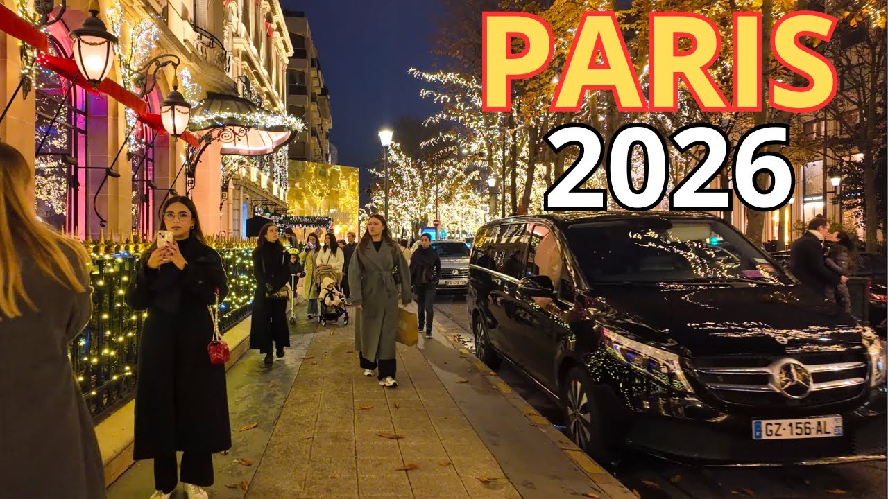 Paris, France🇫🇷 - Paris Christmas Lights 2026 | Christmas Walk 4K | Paris 4K | A Walk In Paris
