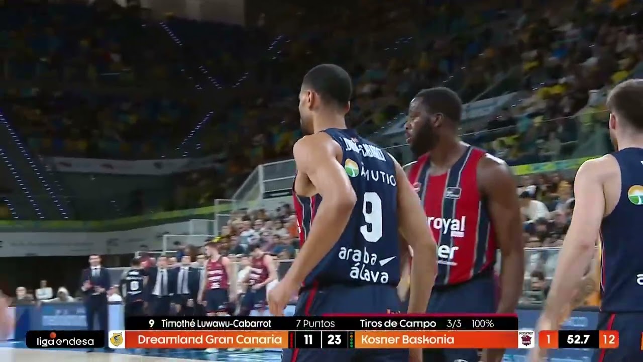 27 VALORACIÓN para LUWAWU-CABARROT en la VICTORIA ante DREAMLAND GRAN CANARIA | Kosner Baskonia